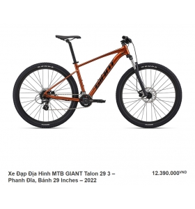 Xe Đạp Địa Hình MTB GIANT Talon 29 3 - 2022